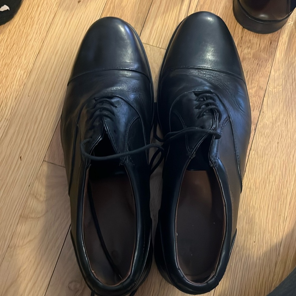 Clark’s black dress shoe